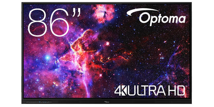 Optoma 3863RK: 86 Inch 4K UHD Interactive Flat Panel with Android 14