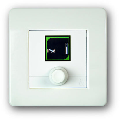 Allen & Heath AH-IP-1W one rotary wallplate controller in white, view 4