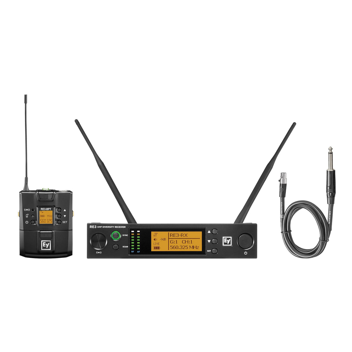 Electro-Voice RE3-BPGC: UHF Wireless Instrument System, 5H (560 to 596 MHz)