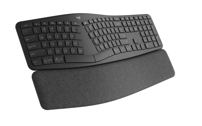 Logitech Ergo K860 split ergonomic keyboard top view