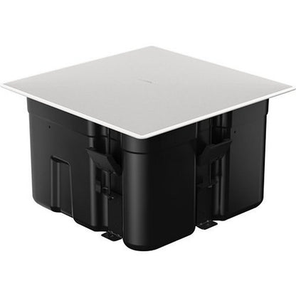 Bose EdgeMax EM180 in-ceiling loudspeaker, open box, in-ceiling enclosure angled view