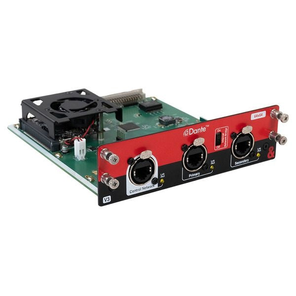 Allen & Heath M-DL-DANTE64-A 64x64 Dante card, view 3
