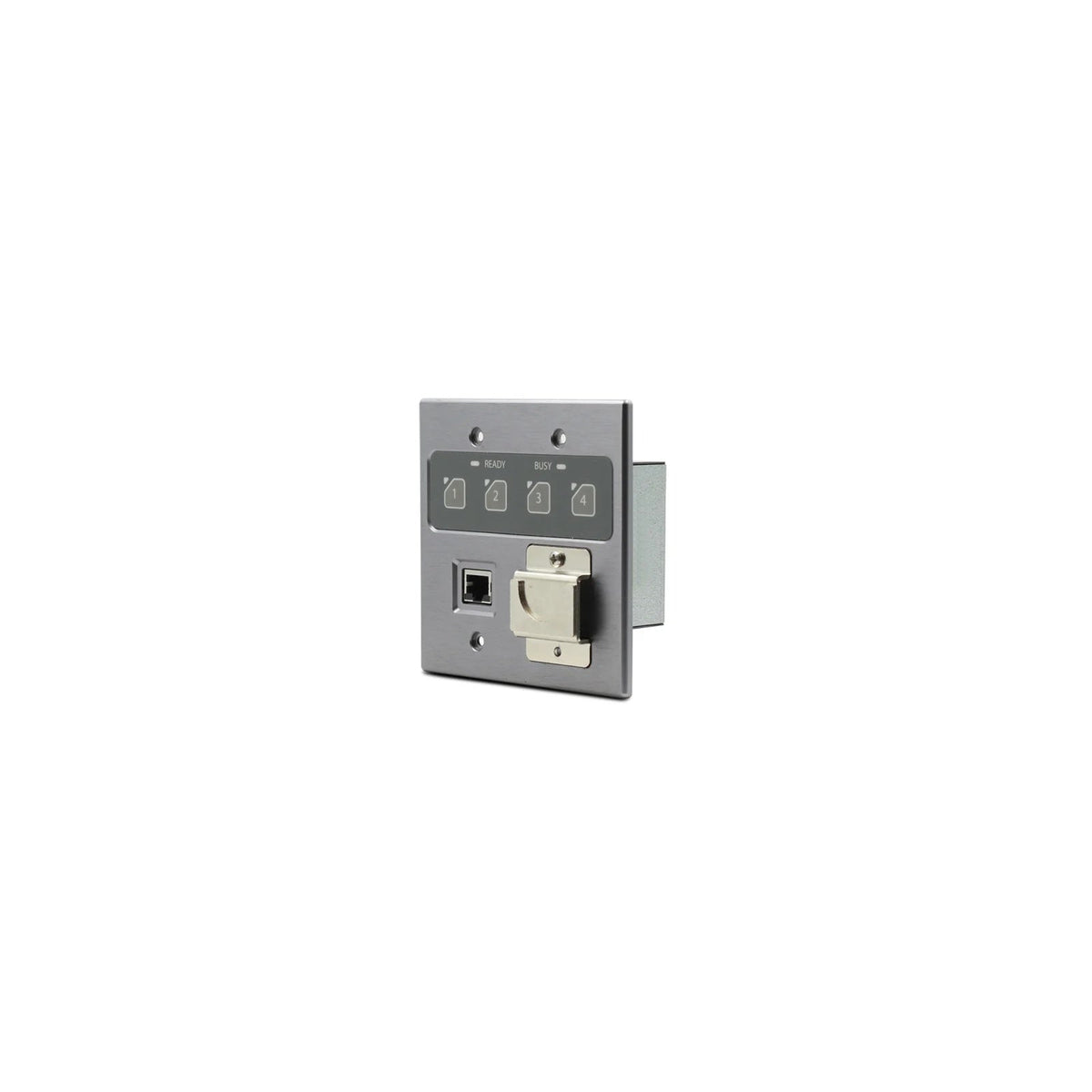Q-SYS Zip4-PTT Mic-Std: Dante Paging Interface With PTT Mic Input