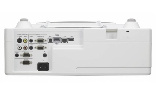 Sony VPL-SW536C projector rear connectivity panel with HDMI and VGA ports