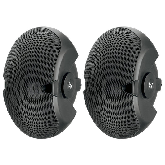 Electro-Voice EVID 6.2T: Dual 6-Inch Surface Mount Speakers (Pair), Black