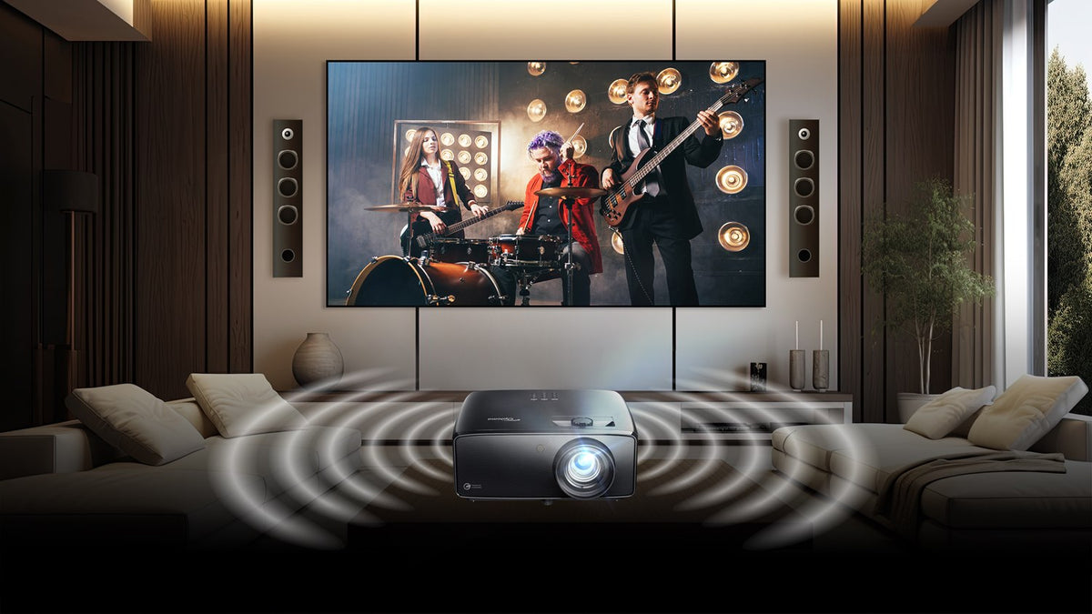Optoma UHZ58LV: 3,000 Lumen 4K UHD Laser Projector with Standard Throw Lens, view 5