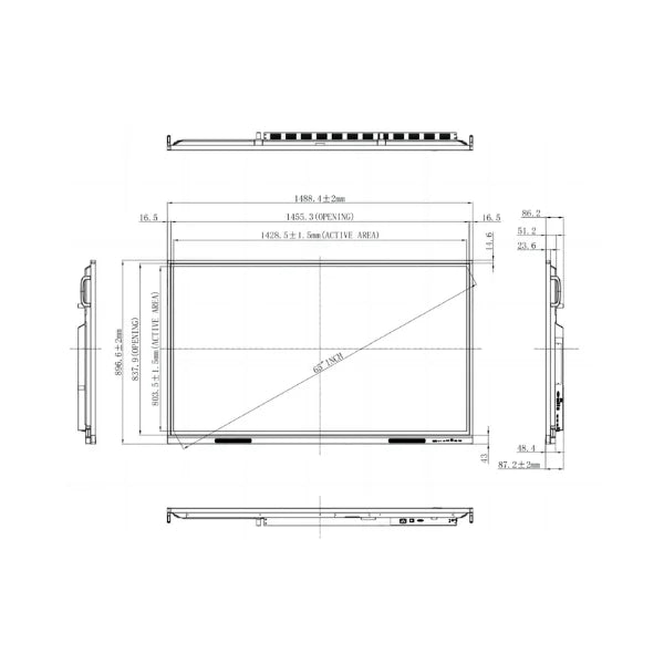 OneScreen TL7-65 TL7 65 inch 4K Interactive Flat Panel for Education & Corporate additional product photo 12