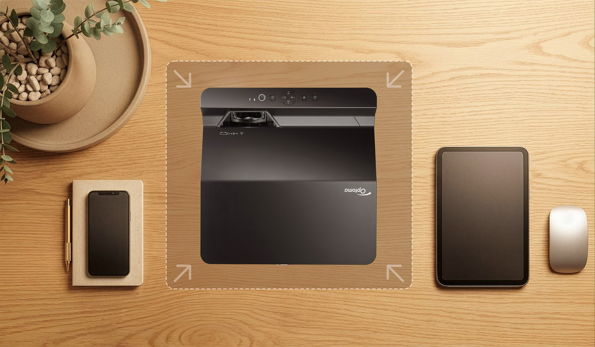 Optoma ZU600UST-B: 6,000 Lumen WUXGA Laser Projector with Ultra Short Throw Lens, view 2