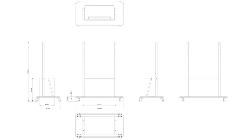 Optoma ST05: Convenient mobile trolley, view 3