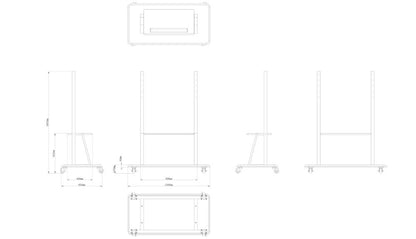 Optoma ST05: Convenient mobile trolley, view 3