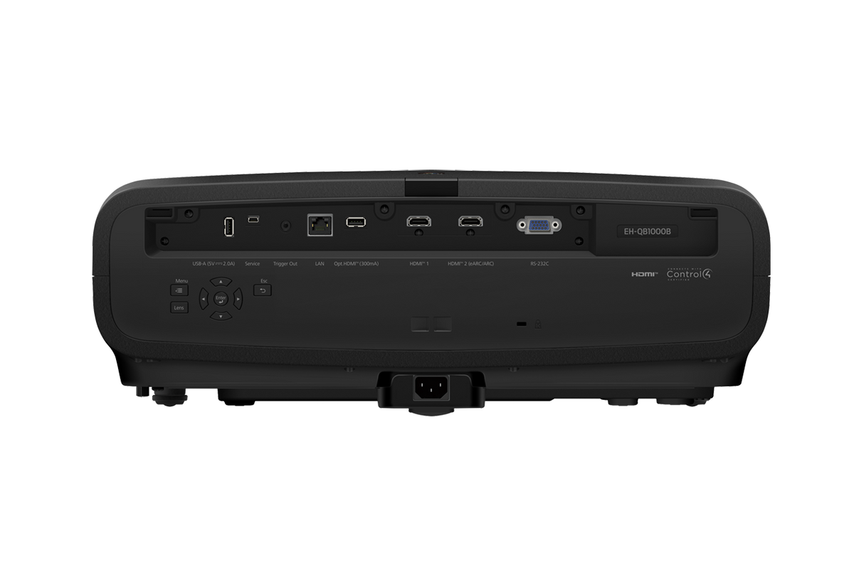 Epson EH-QB1000B: 3,300 Lumens 4K 3840 x 2160, 8.3m pixels, 16:9 Laser Projector for Home Cinema, view 6