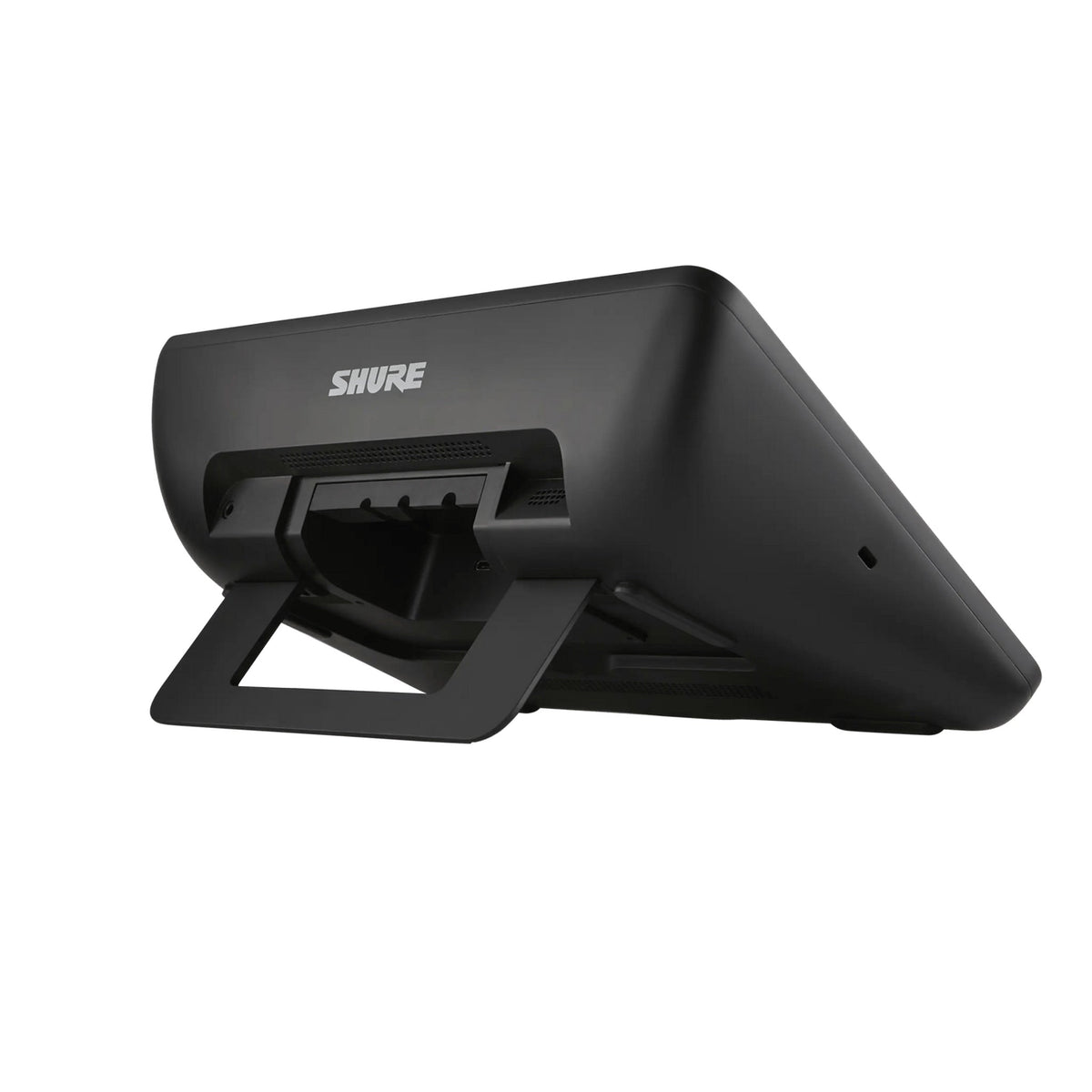 Shure IntelliMix 11 inch touch panel rear stand view