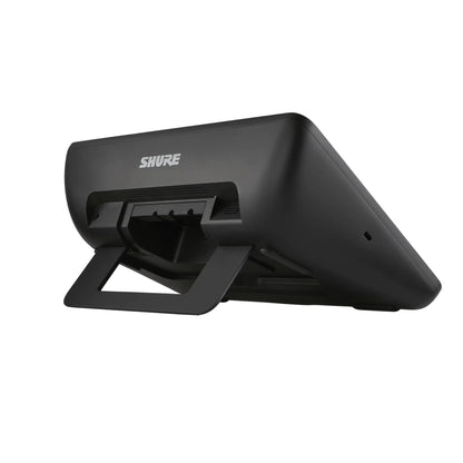 Shure IntelliMix 11 inch touch panel rear stand view