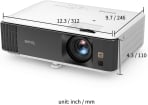 BenQ TK700 4K HDR gaming projector with 3200 lumens, view 9