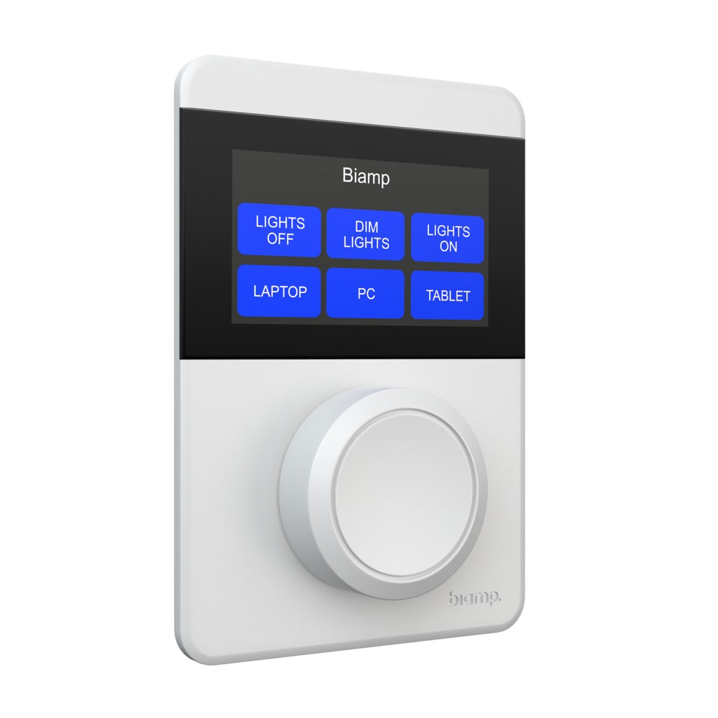 Biamp Apprimo TEC-X 1000 White LCD Control Pad, view 2
