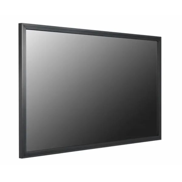 LG 49TA3E 49 inch Full HD Interactive Touch Display front view wall mounted displaying an interactive transit wayfinding map in a commercial venue