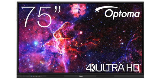 Optoma 3753RK: 75 Inch 4K UHD Interactive Flat Panel with Android 14