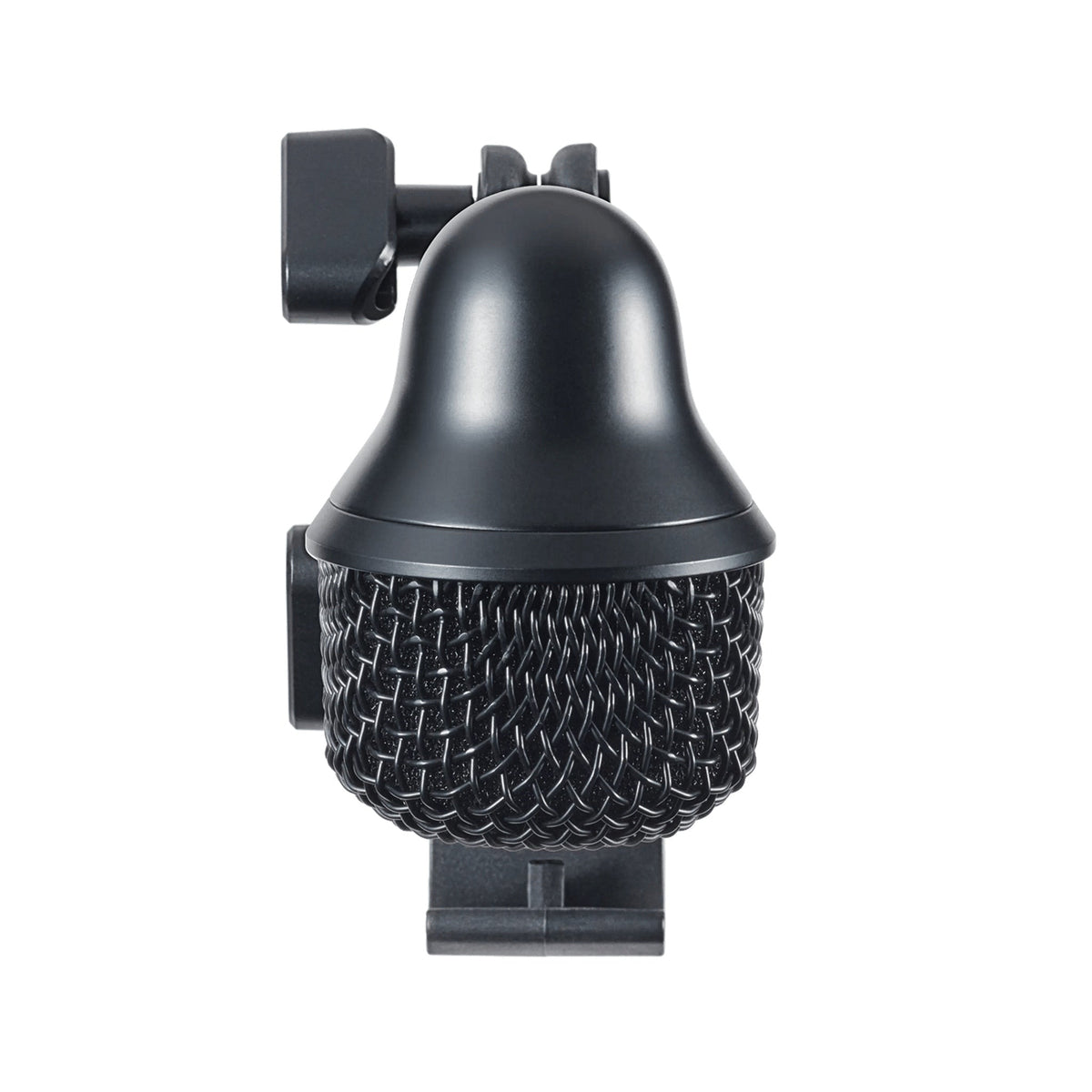 Shure Nexadyne 6 top view mounted in the A6D drum clamp