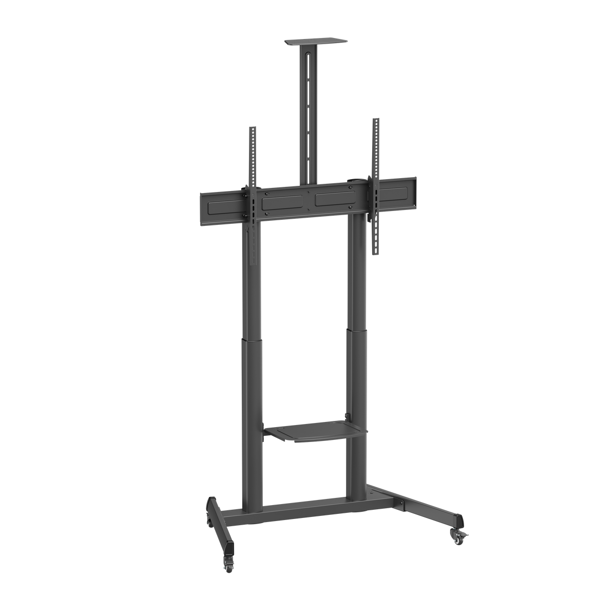VSYS VTLX17-610TW heavy duty telescopic TV cart front view