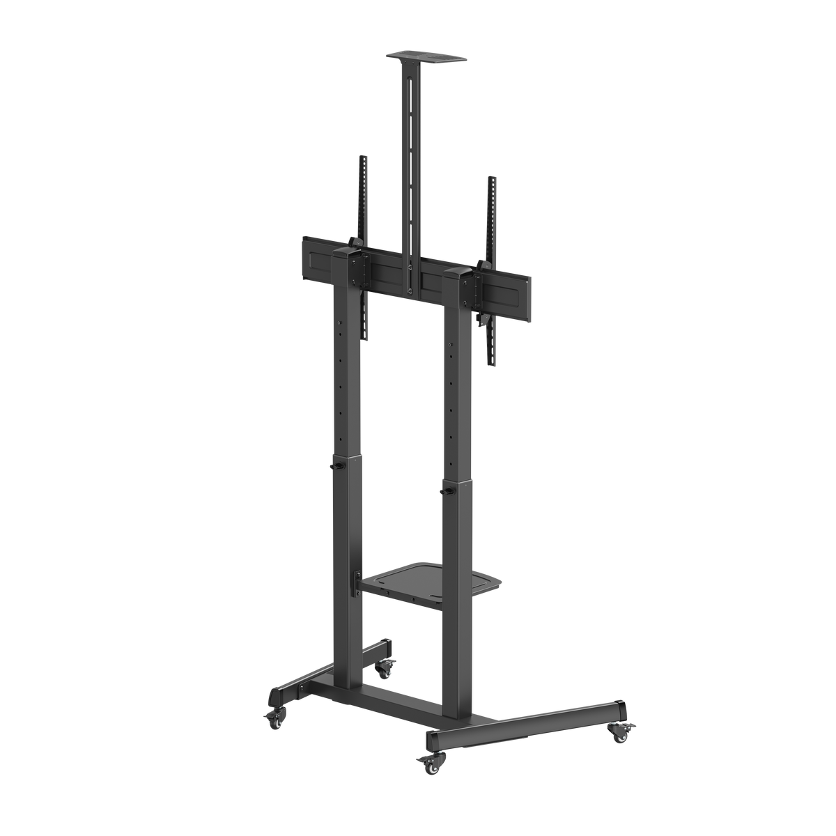 VSYS VTLX17-610TW TV cart camera and equipment shelf detail