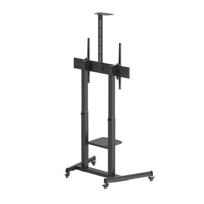 VSYS VTLX17-610TW TV cart camera and equipment shelf detail