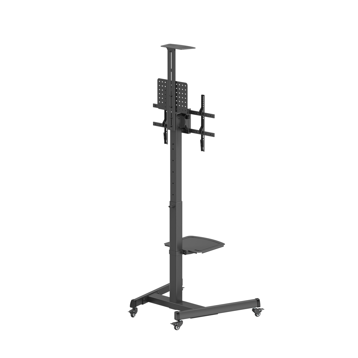 VSYS VTLS17-46TW TV cart pegboard storage detail