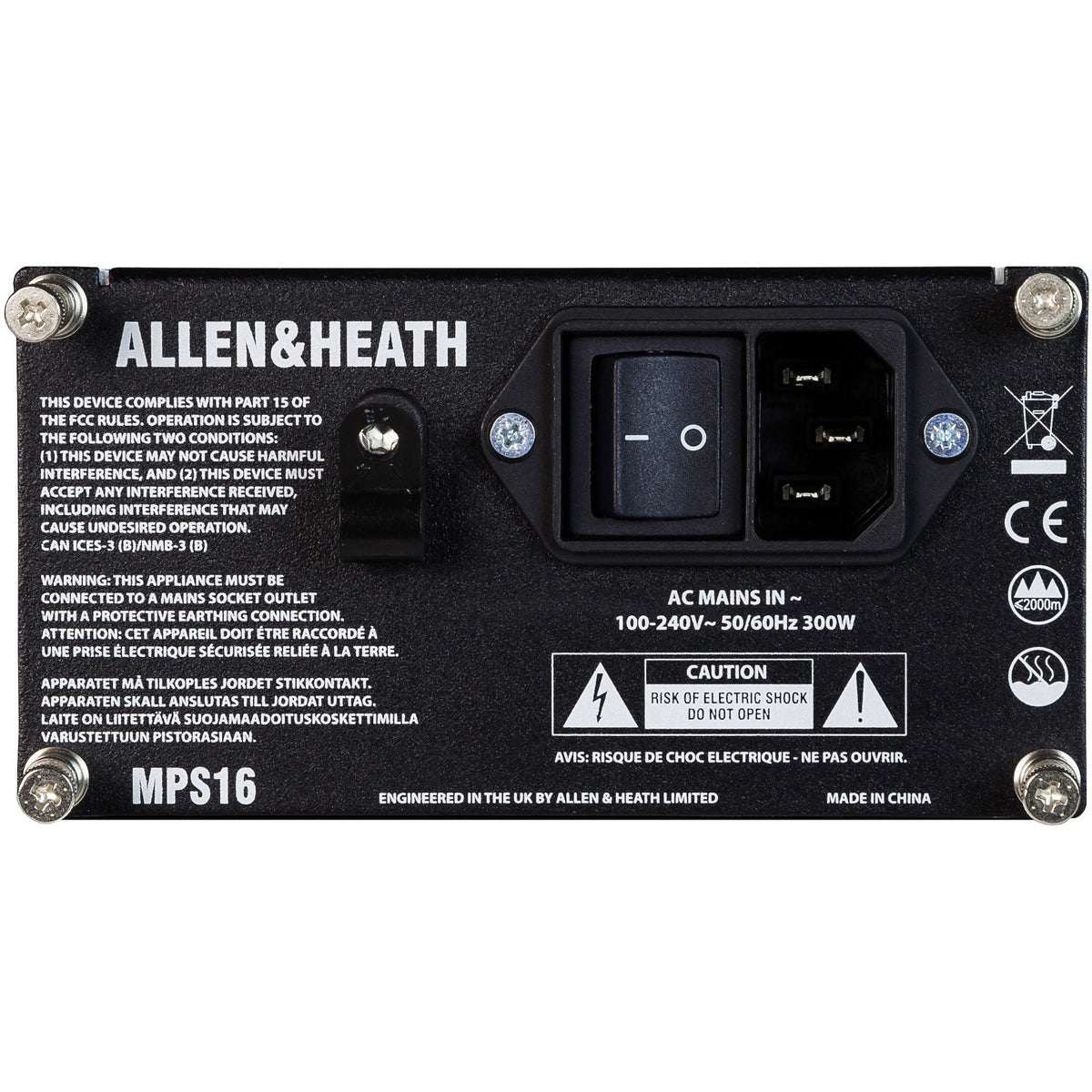 Allen & Heath MPS-16 redundant hot swap power supply, view 2