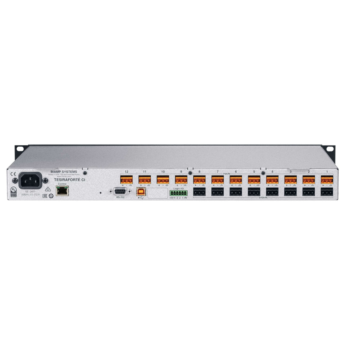 Biamp TesiraFORTE CI 12x8 AEC DSP, view 2