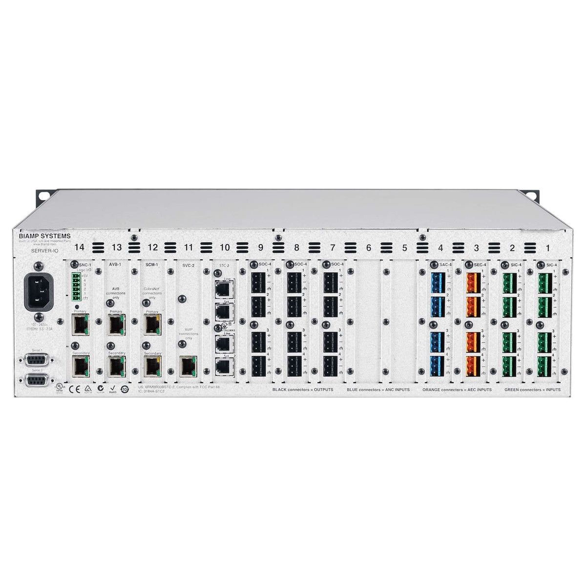 Biamp Tesira SERVER-IO Configurable DSP Server, view 2
