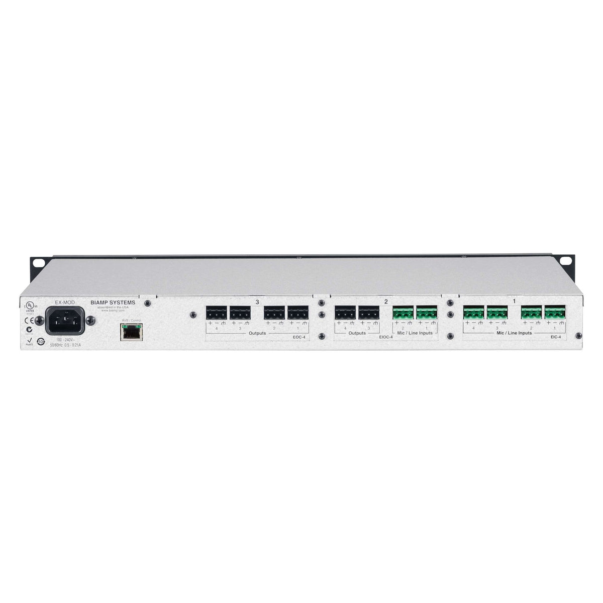 Biamp Tesira EX-MOD Modular AVB Expander, view 2