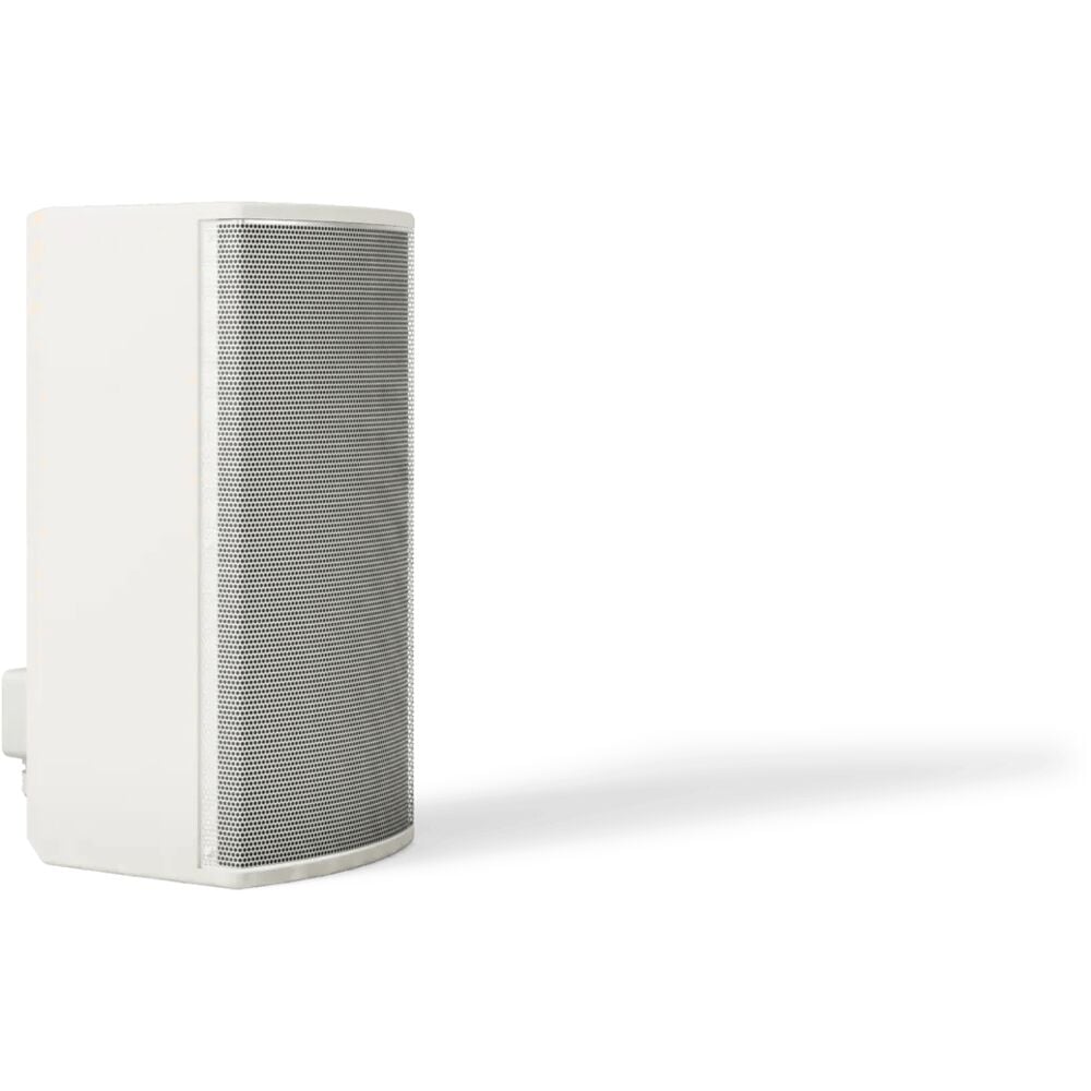 Bose AMU108-120 white side profile showing 8 inch woofer enclosure