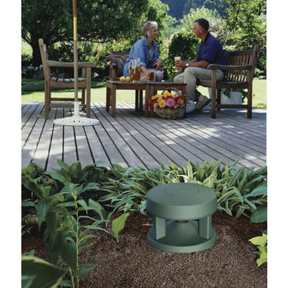 Bose FreeSpace 360P Series II installed in landscaped garden bed
