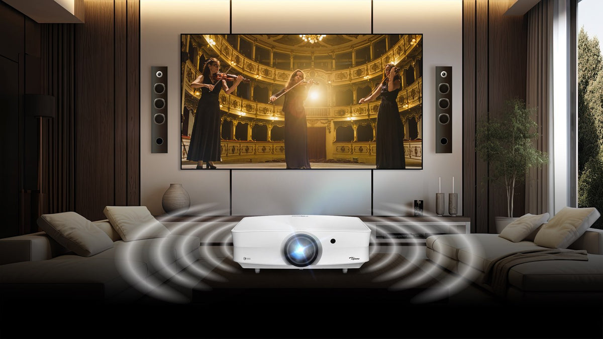 Optoma UHZ68LV-W: 5,000 Lumen 4K UHD Laser Projector with Standard Throw Lens, view 5