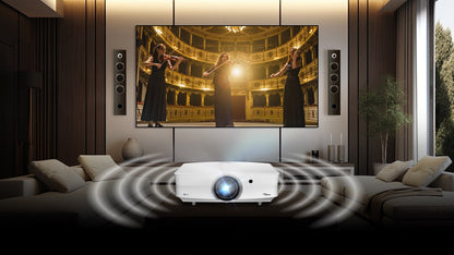 Optoma UHZ68LV-W: 5,000 Lumen 4K UHD Laser Projector with Standard Throw Lens, view 5