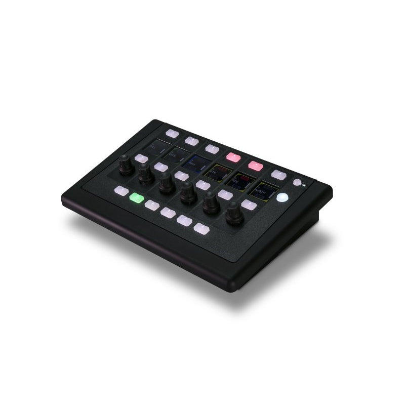 Allen & Heath IP6 remote controller with six rotary encoders, view 2