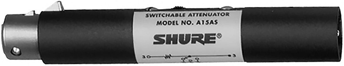 Shure A15AS switchable in-line XLR attenuator, additional product photo 2