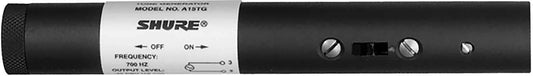 Shure A15TG battery-powered 700 Hz tone generator with XLR output, product view