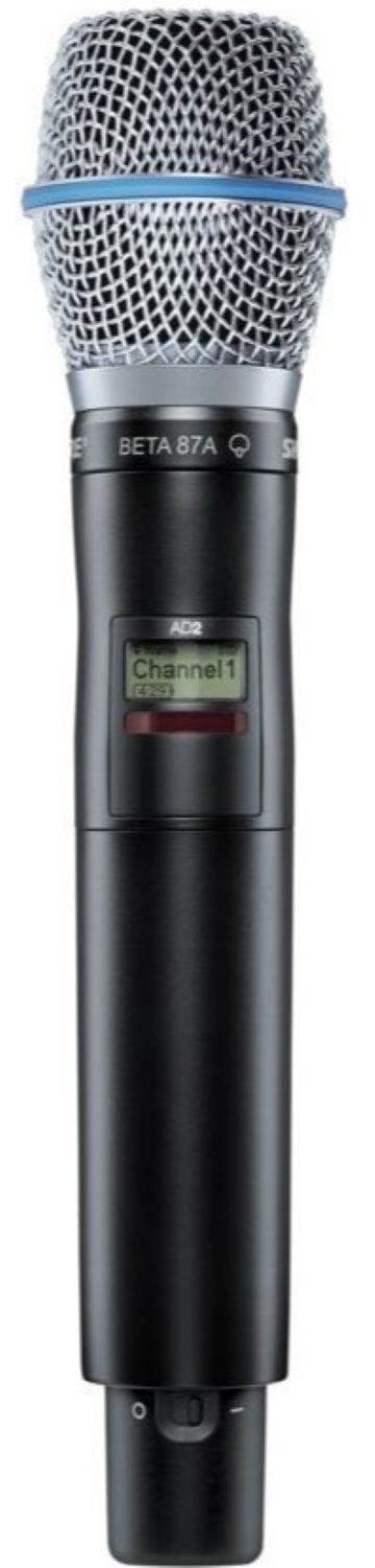 Shure AD2/B87A-K54 Axient Digital handheld wireless transmitter with Beta 87A supercardioid condenser capsule