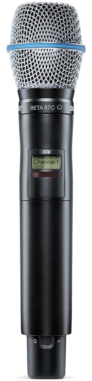 Shure AD2/B87C-X55 Axient Digital handheld wireless transmitter with Beta 87C cardioid condenser capsule