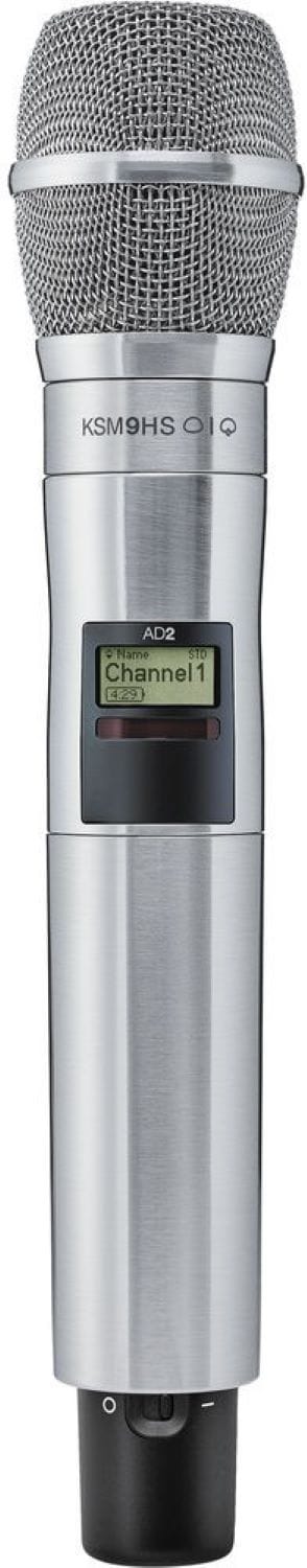 Shure AD2/K9HSN-G57 Axient Digital handheld transmitter with KSM9HS capsule nickel finish