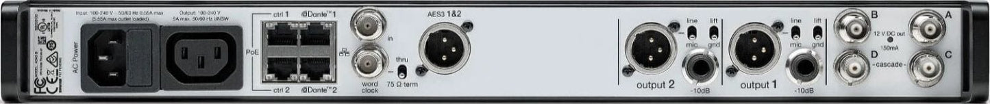 Shure Axient AD4DUS Two-Channel Digital Wireless Receiver - C Band