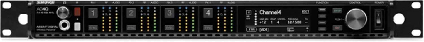 Shure AD4QUS Axient Four Channel Reciever 470-636MHz