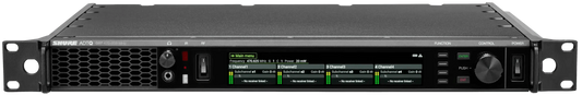 Shure ADTQ Axient Digital PSM quad transmitter, front panel product view