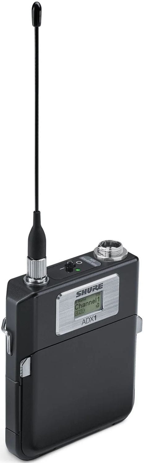 Shure ADX1-G57 bodypack transmitter belt clip and connector