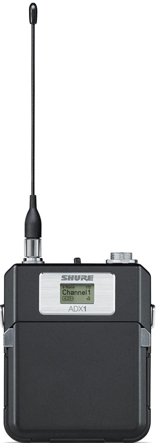 Shure ADX1-X55 Axient Digital bodypack transmitter front view