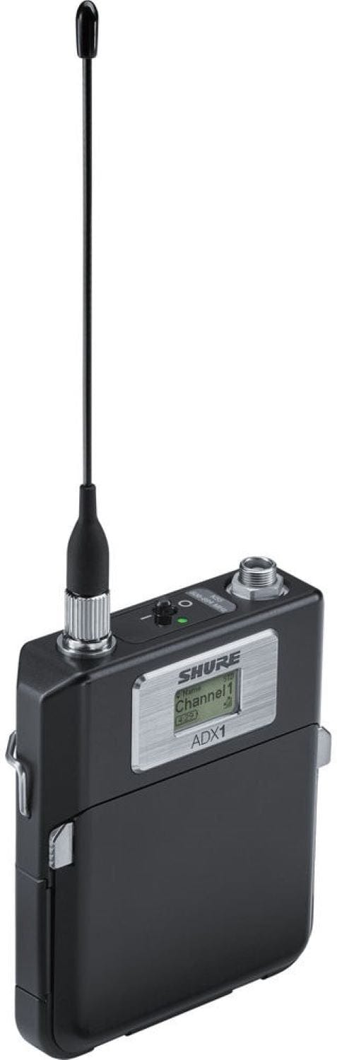 Shure ADX1LEMO3-X55 Axient Digital bodypack transmitter front view