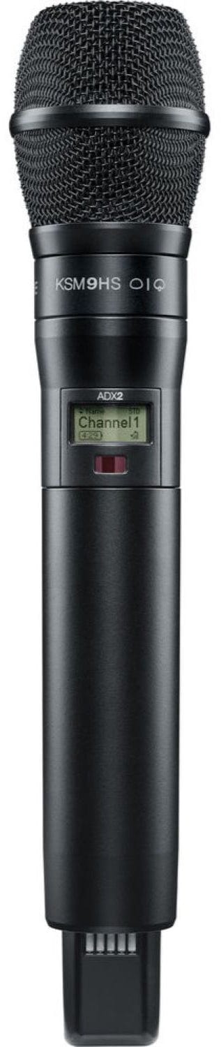 Shure ADX2/K9HSB-G57 Axient Digital handheld transmitter with KSM9HS capsule, black