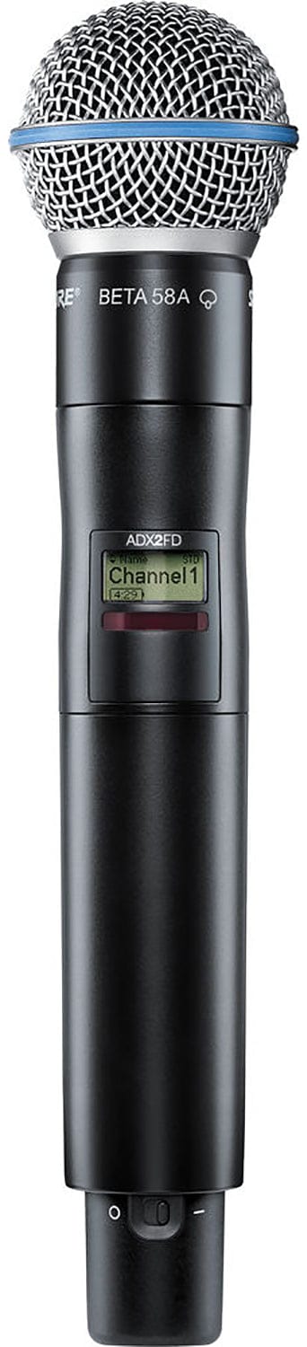 Shure ADX2FD/B58-G57 Axient Digital Frequency Diversity handheld transmitter with Beta 58A capsule
