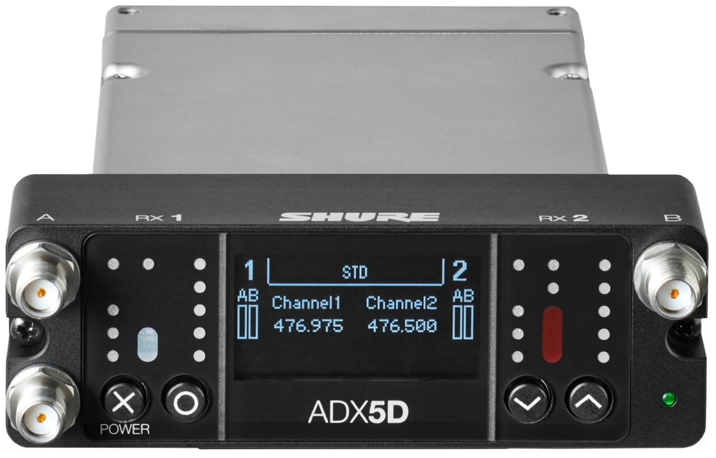Shure Axient ADX5DUS Digital Dual-Channel Portable Wireless Receiver - B Band
