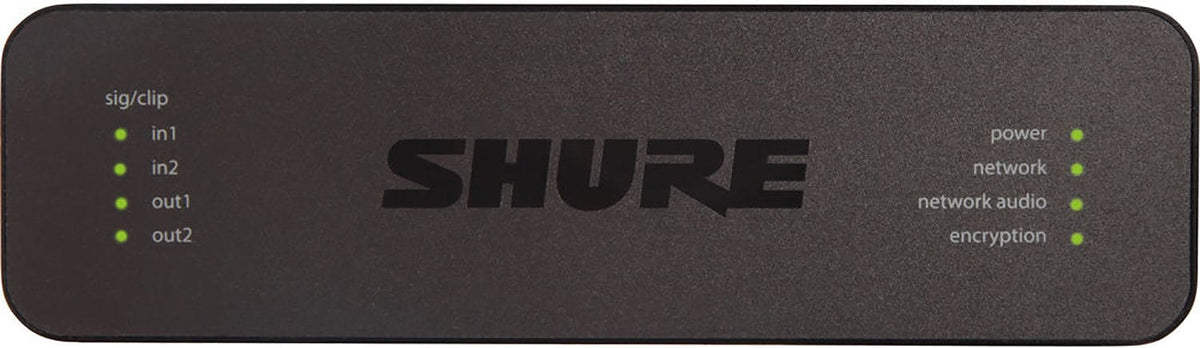 Shure ANI22-XLR rear panel with XLR connectors and RJ45